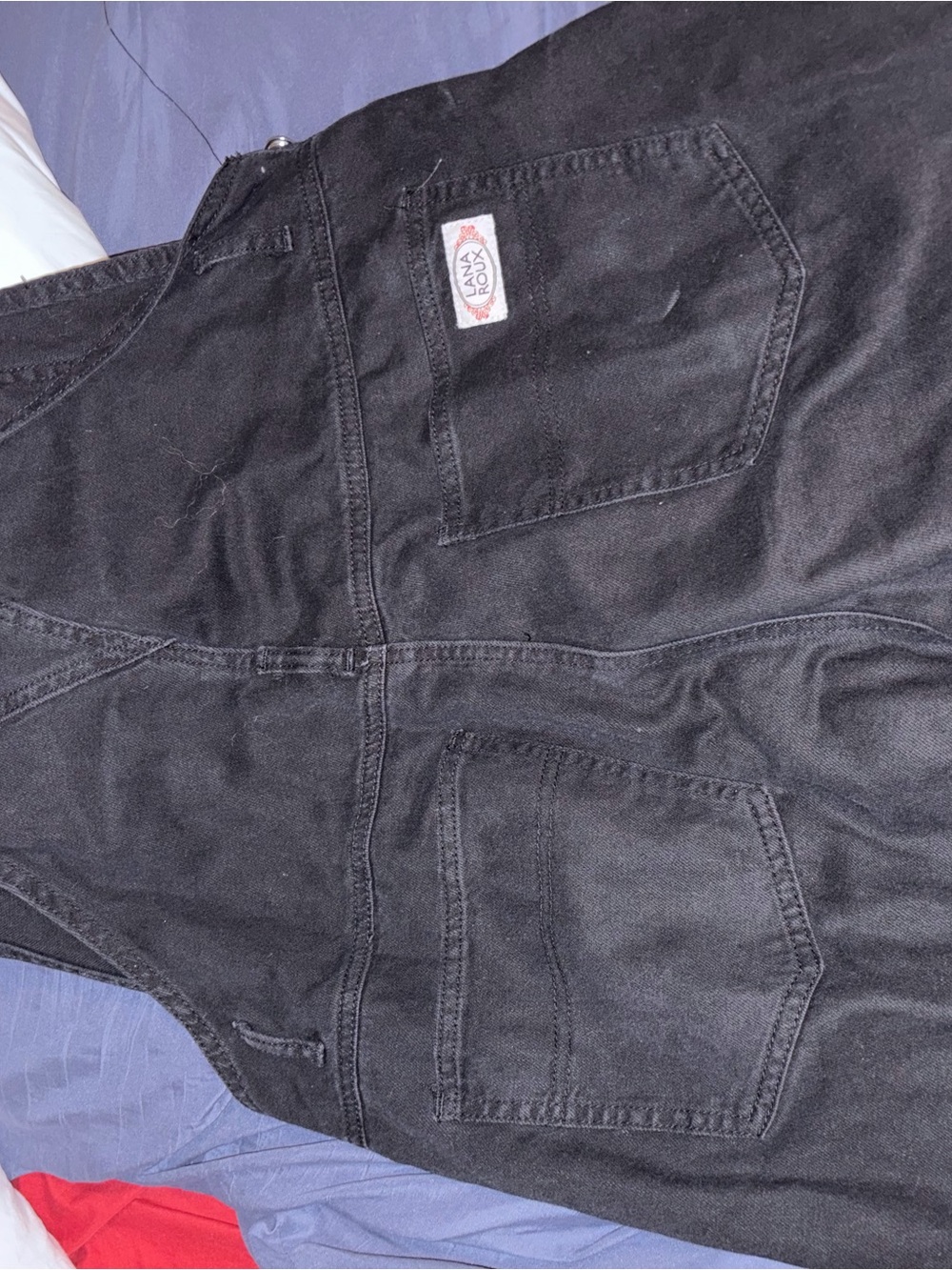 Womens Black Jean Overalls - Classic Straight Fit